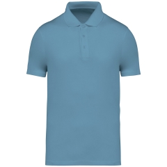 Polo Jersey Écoresponsable Homme Bleu Sea Water – Native Spirit