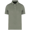 Polo éponge écoresponsable homme Native Spirit – Vert Almond Green