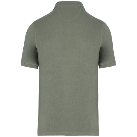 Polo éponge écoresponsable homme Native Spirit – Vert Almond Green – vue 2