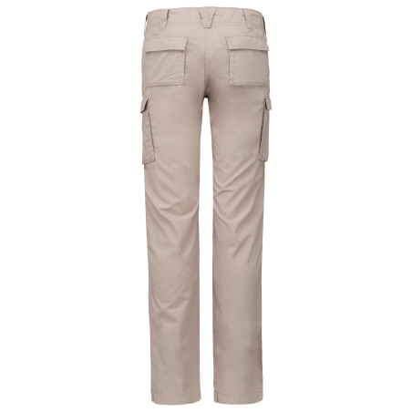 Pantalon léger multipoches femme Kariban – Beige – vue 2