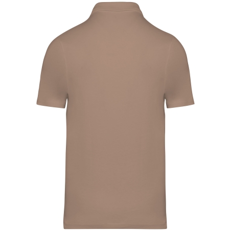 Polo Jersey Écoresponsable Homme Beige – Native Spirit – vue 2