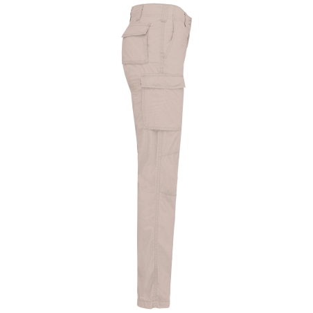 Pantalon léger multipoches femme Kariban – Beige – vue 3