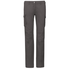 Pantalon léger multipoches femme Kariban – Gris (Light Charcoal)