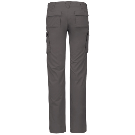 Pantalon léger multipoches femme Kariban – Gris (Light Charcoal) – vue 2