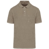 Polo écoresponsable éponge homme Marron – Native Spirit