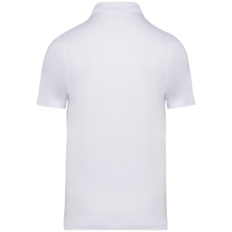 Polo Jersey Écoresponsable Homme Blanc – Native Spirit – vue 2