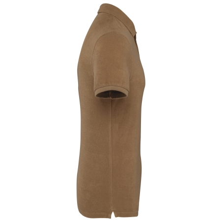 Polo écoresponsable éponge homme Marron – Native Spirit – vue 3
