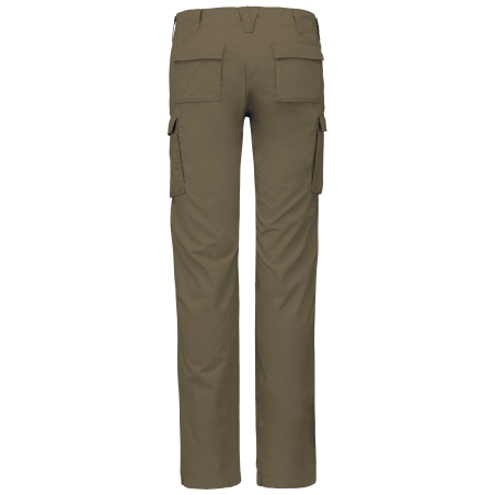 Pantalon léger multipoches femme Kariban – Vert kaki – vue 2
