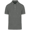 Polo écoresponsable éponge homme Native Spirit – Gris (Iron Grey)