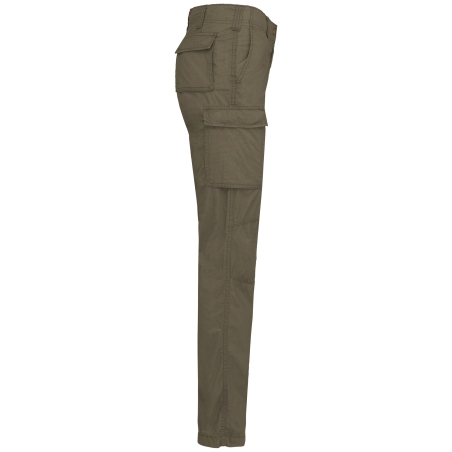 Pantalon léger multipoches femme Kariban – Vert kaki – vue 3