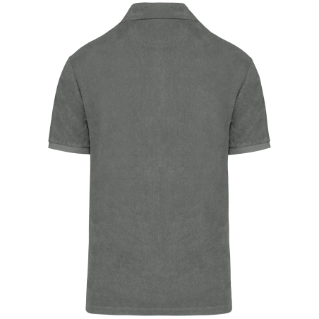 Polo écoresponsable éponge homme Native Spirit – Gris (Iron Grey) – vue 2