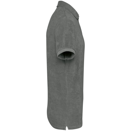 Polo écoresponsable éponge homme Native Spirit – Gris (Iron Grey) – vue 3