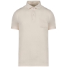Polo écoresponsable éponge homme Blanc Ivoire – Native Spirit