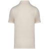 Polo écoresponsable éponge homme Blanc Ivoire – Native Spirit – vue 2