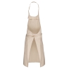 Tablier polycoton sans poche Beige – Kariban – vue 2