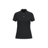Polo écoresponsable maille piquée femme Noir – Native Spirit