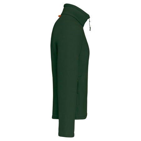 Veste micropolaire zippée Kariban homme – Vert Forest Green – vue 3