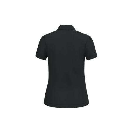 Polo écoresponsable maille piquée femme Noir – Native Spirit – vue 2