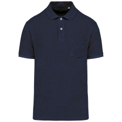 Polo écoresponsable éponge Bleu (Navy Blue) – Native Spirit