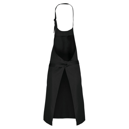 Tablier polycoton sans poche Kariban – Noir – vue 2