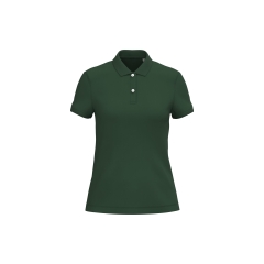 Polo écoresponsable maille piquée femme Vert Forest Green – Native Spirit