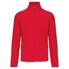 Veste micropolaire zippée Rouge homme Kariban – 350 g/m²