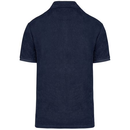 Polo écoresponsable éponge Bleu (Navy Blue) – Native Spirit – vue 2