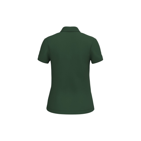 Polo écoresponsable maille piquée femme Vert Forest Green – Native Spirit – vue 2