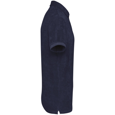 Polo écoresponsable éponge Bleu (Navy Blue) – Native Spirit – vue 3