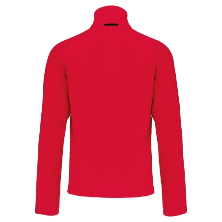 Veste micropolaire zippée Rouge homme Kariban – 350 g/m² – vue 2
