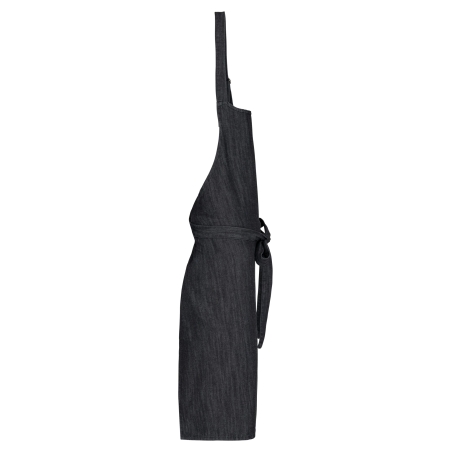 Tablier polycoton sans poche Black Denim Kariban – Noir – vue 3