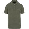 Polo éponge écoresponsable homme Vert Khaki – Native Spirit