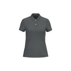 Polo écoresponsable maille piquée femme Gris – Native Spirit