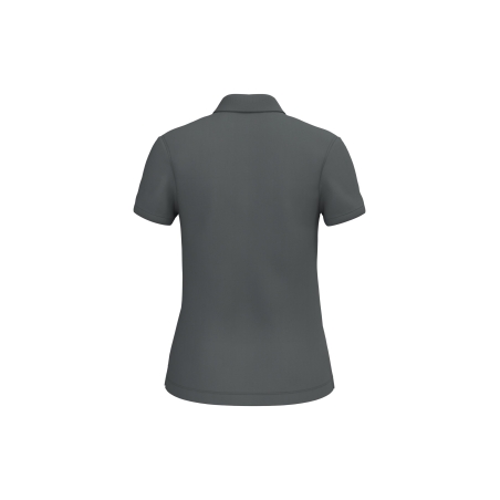 Polo écoresponsable maille piquée femme Gris – Native Spirit – vue 2