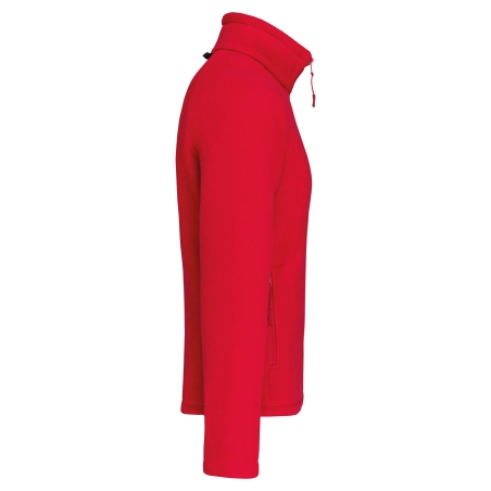 Veste micropolaire zippée Rouge homme Kariban – 350 g/m² – vue 3