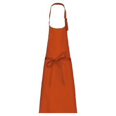 Tablier polycoton sans poche Kariban – Orange (Burnt Orange)