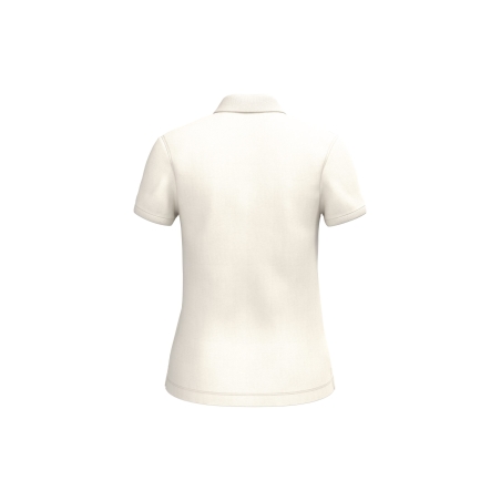 Polo écoresponsable maille piquée femme Ivoire Native Spirit – vue 2
