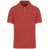Polo éponge écoresponsable homme Native Spirit Rouge Paprika