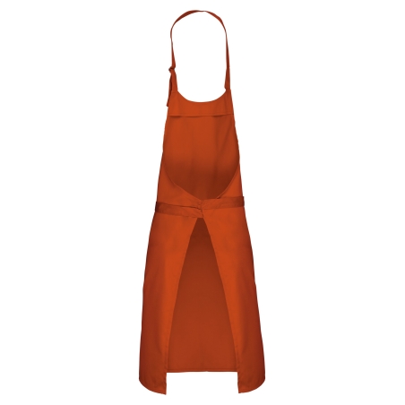 Tablier polycoton sans poche Kariban – Orange (Burnt Orange) – vue 2