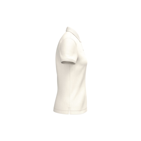Polo écoresponsable maille piquée femme Ivoire Native Spirit – vue 3