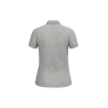 Polo écoresponsable femme gris chiné maille piquée Native Spirit – vue 2
