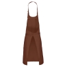 Tablier polycoton sans poche Kariban – Coloris Marron (Cacao) – vue 2