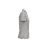 Polo écoresponsable femme gris chiné maille piquée Native Spirit – vue 3
