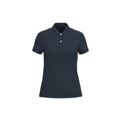 Polo écoresponsable maille piquée femme Bleu Marine – Native Spirit