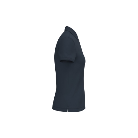 Polo écoresponsable maille piquée femme Bleu Marine – Native Spirit – vue 3