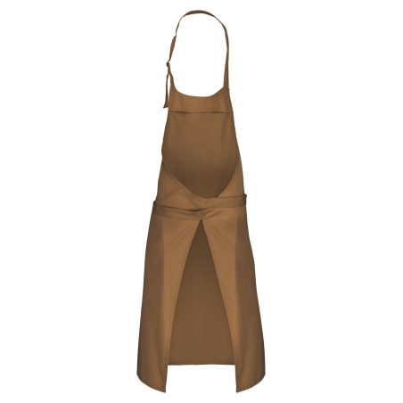 Tablier polycoton sans poche Kariban – Coloris Marron (Camel) – vue 2