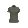 Polo écoresponsable maille piquée femme Vert Organic Khaki – Native Spirit
