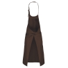 Tablier polycoton sans poche Marron (Chocolate) – Kariban – vue 2