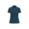 Polo écoresponsable maille piquée femme Bleu (Peacock Blue) – Native Spirit