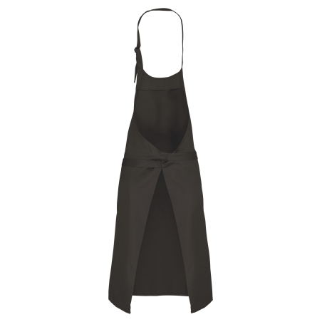 Tablier polycoton sans poche Kariban – Gris foncé – vue 2